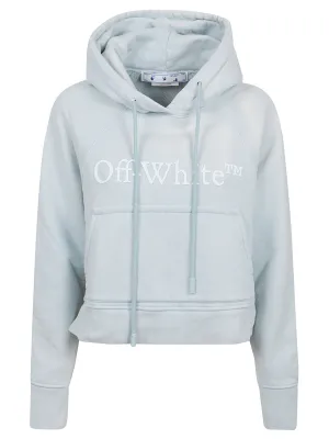 Off-White Logo Printed Drawstring Hoodie