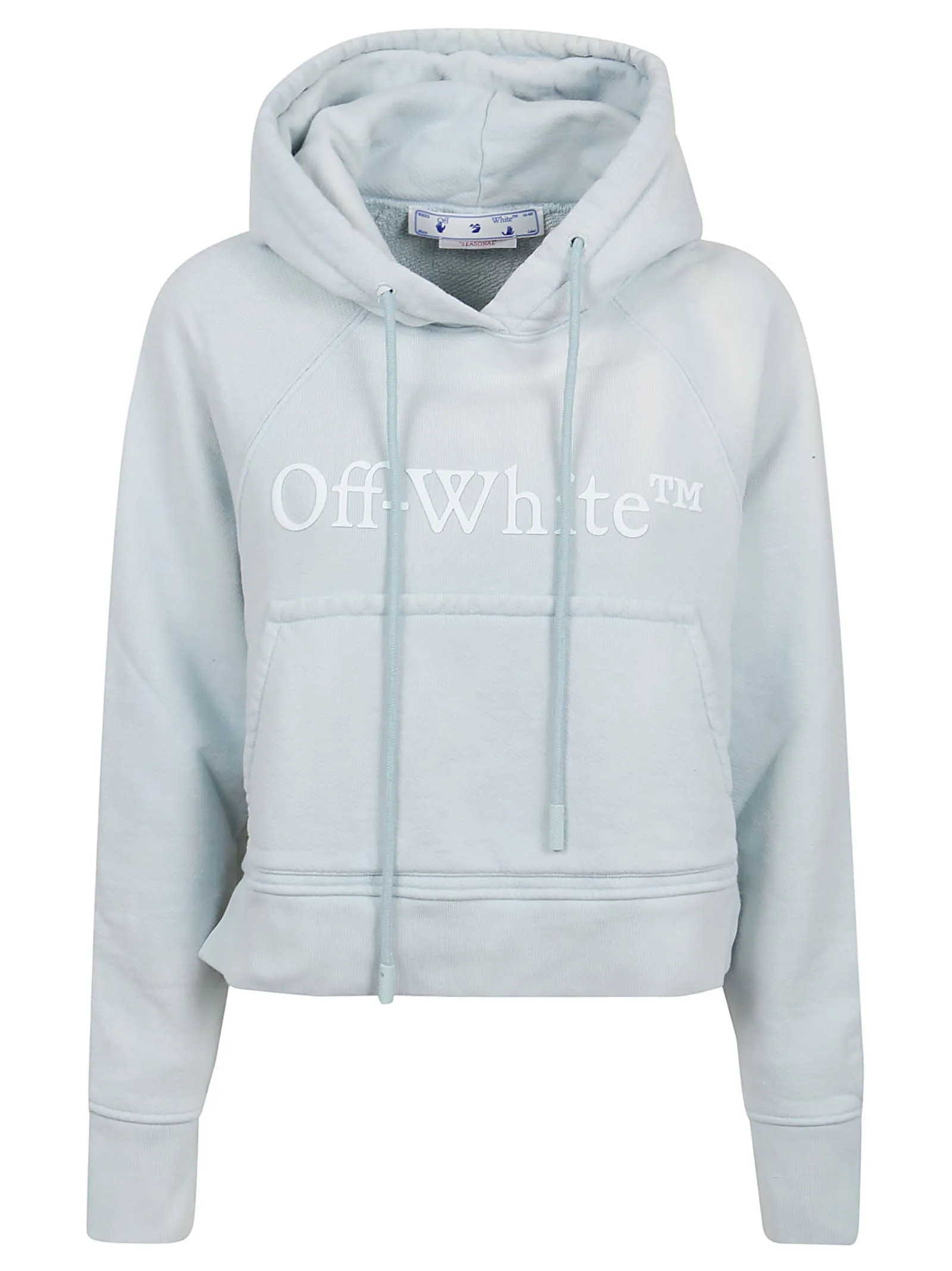 Off-White Logo Printed Drawstring Hoodie