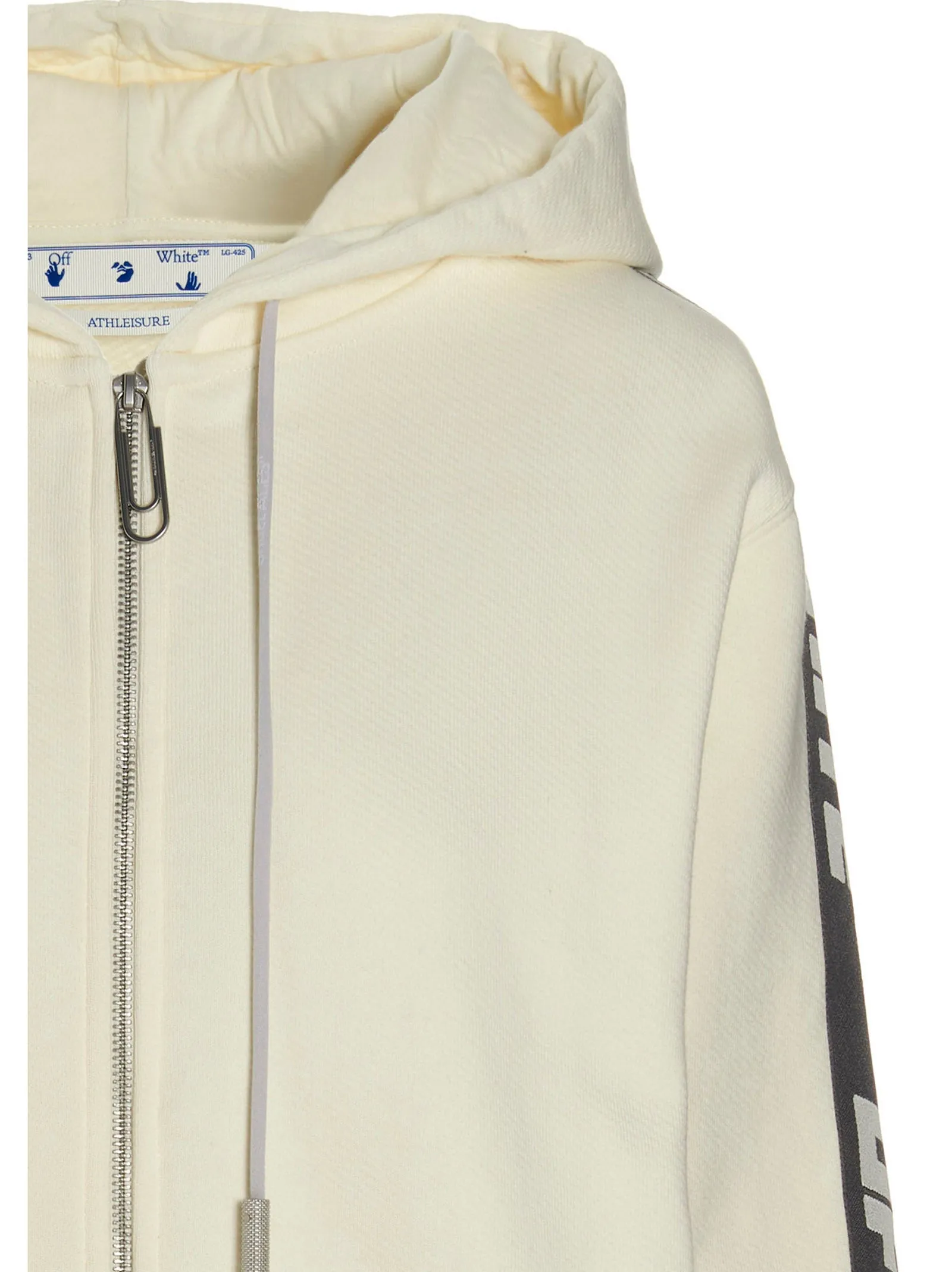 Off-White Logo Tape Drawstring Hoodie