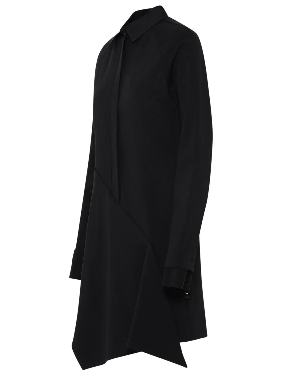 Off-White Long-Sleeve Shirt Dress