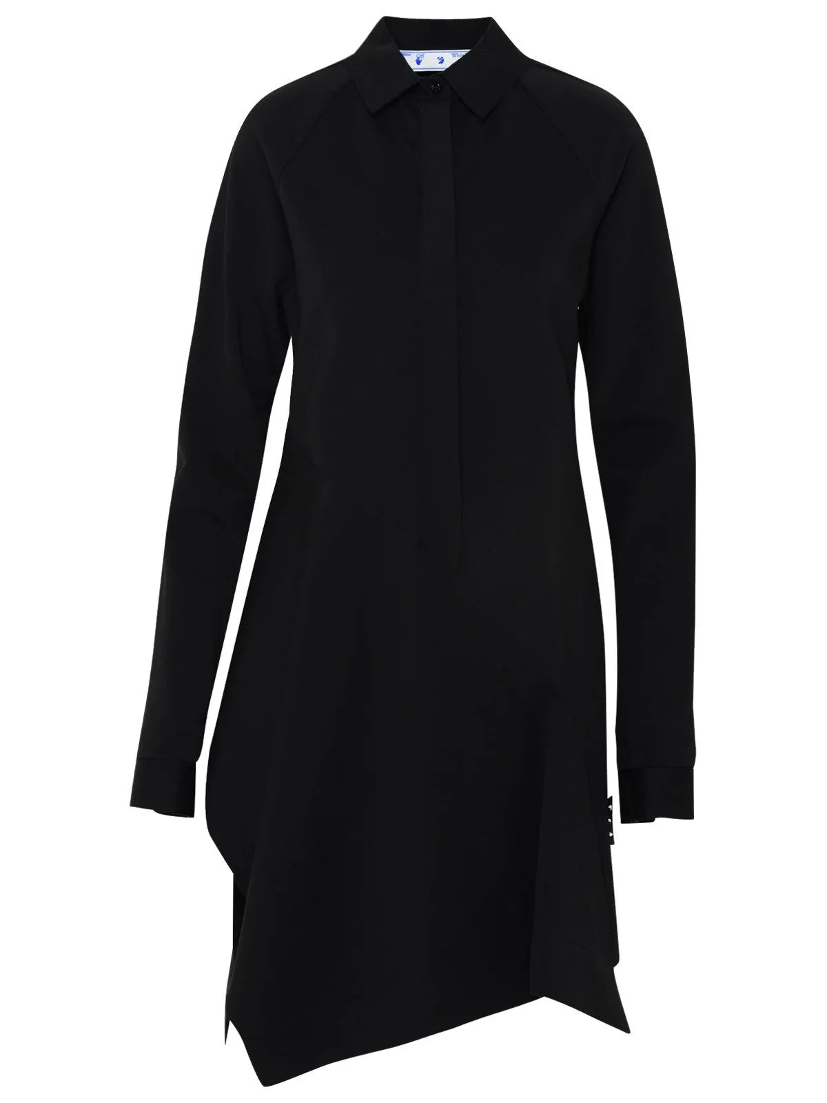 Off-White Long-Sleeve Shirt Dress