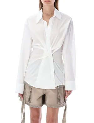 Off-White Wrapped Waist Poplin Shirt
