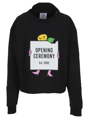 Opening Ceremony Box Logo Printed Hoodie