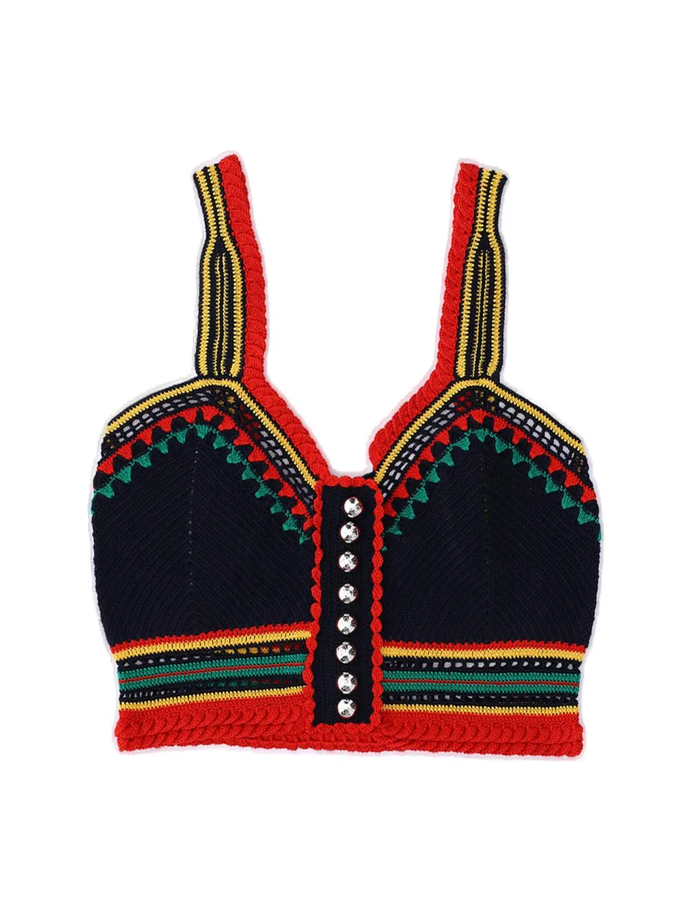 Paco Rabanne Cropped Knitted Top