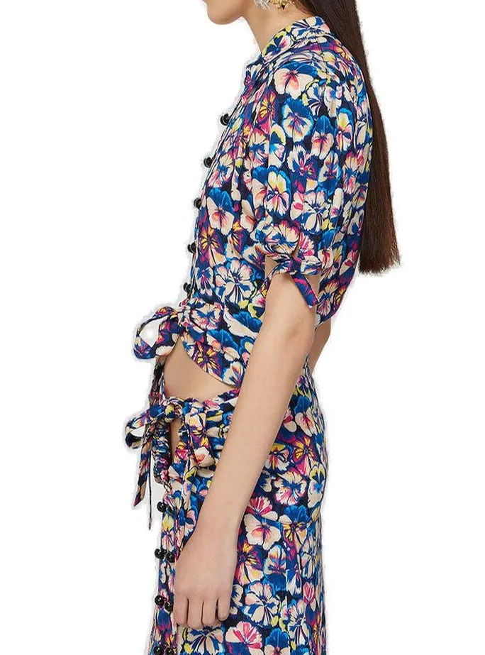 Paco Rabanne Floral Printed Shirt