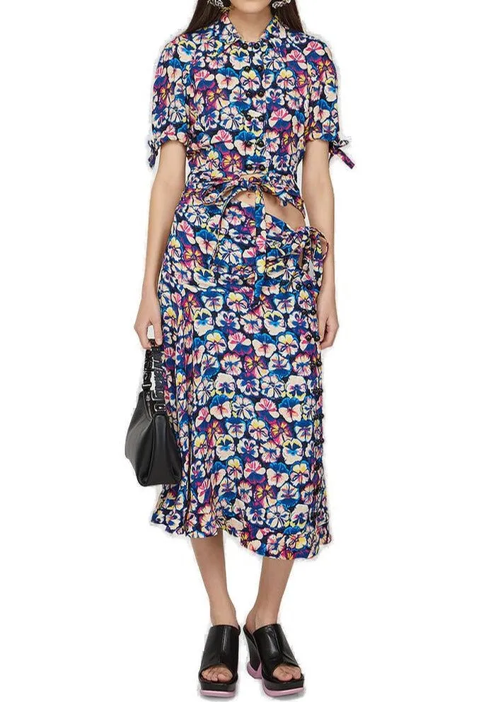 Paco Rabanne Floral Printed Shirt