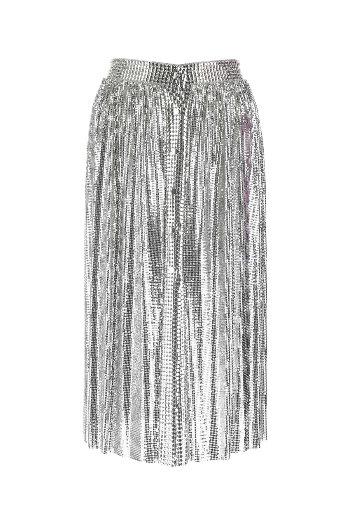 Paco Rabanne High Waisted Midi Skirt