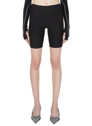 Paco Rabanne Logo Cyclist Shorts