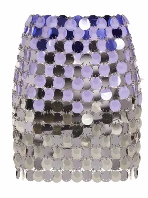 Paco Rabanne Sequinned Mini Skirt