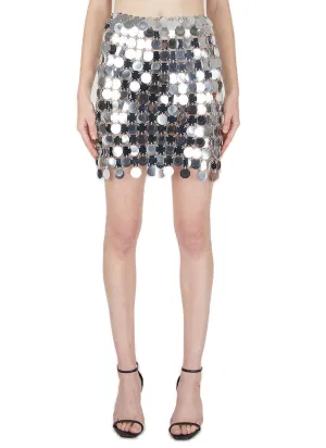 Paco Rabanne Sequins Chainmail Skirt