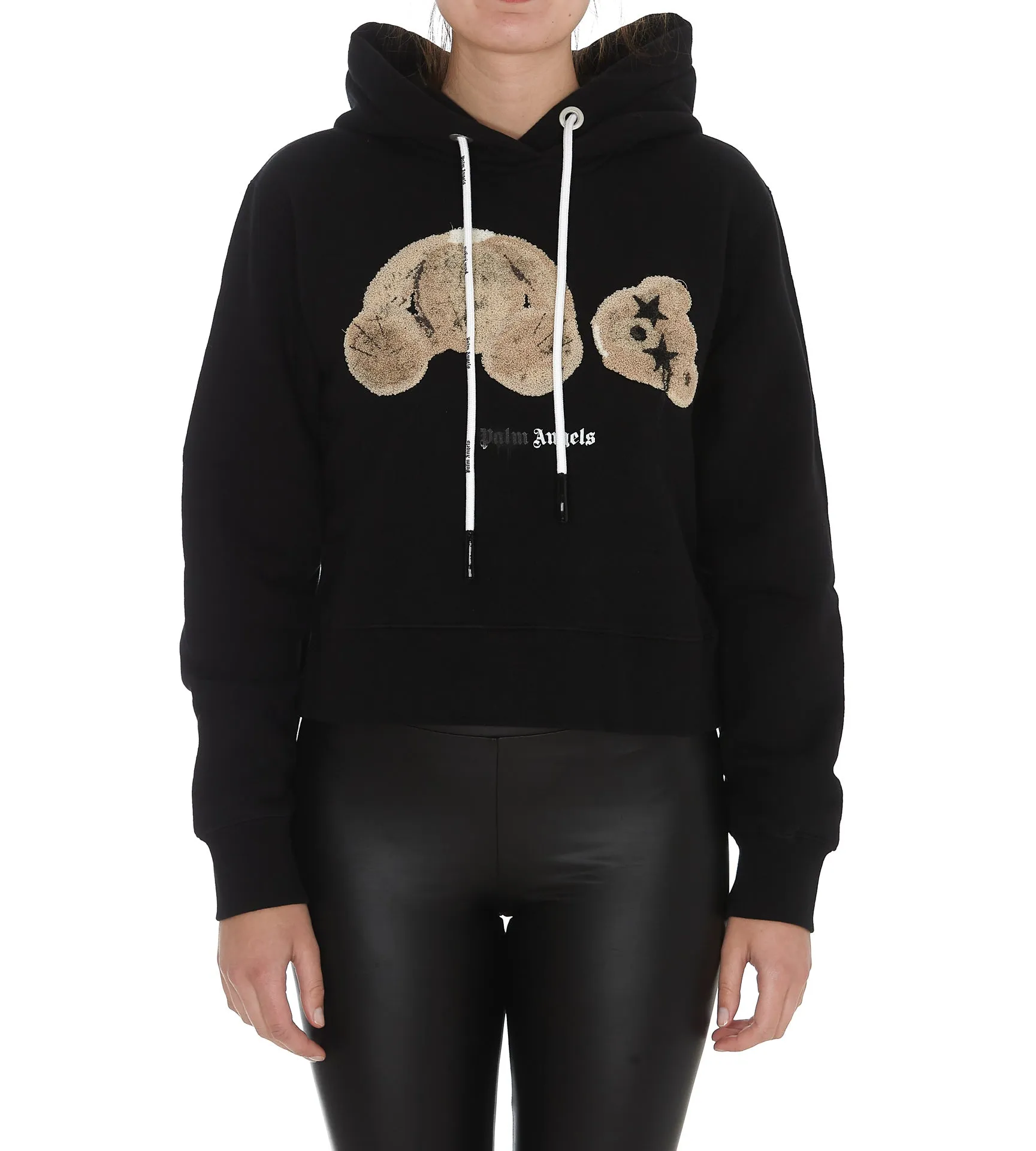 Palm Angels Teddy Embroidered Hoodie