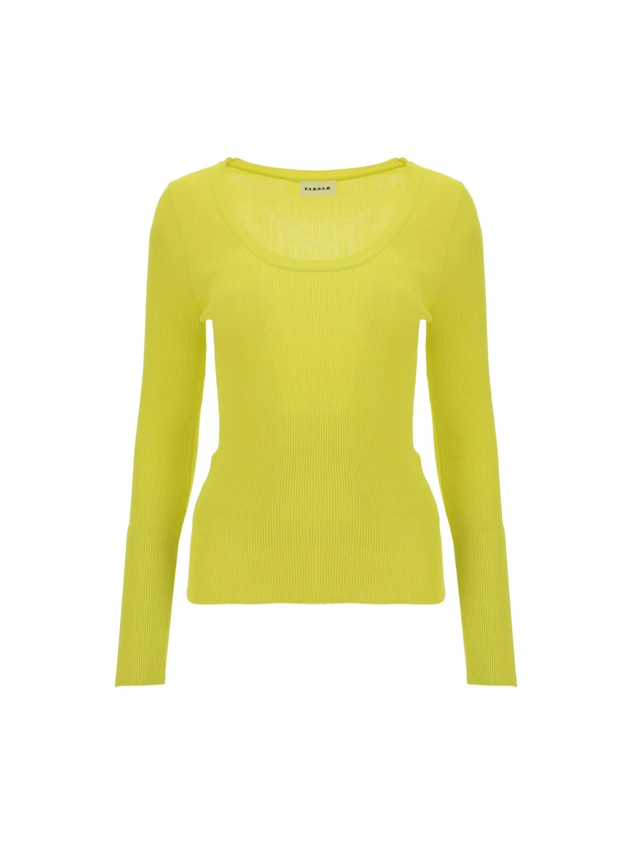 P.A.R.O.S.H. Crewneck Ribbed Top