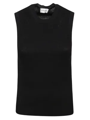 P.A.R.O.S.H. Crewneck Sleeveless Knit Top