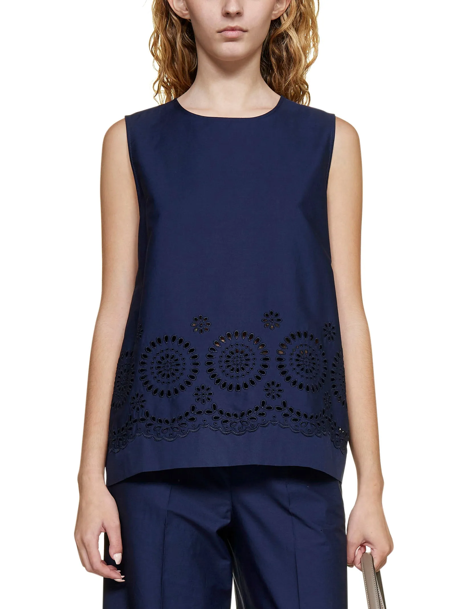 P.A.R.O.S.H. Crewneck Sleeveless Top