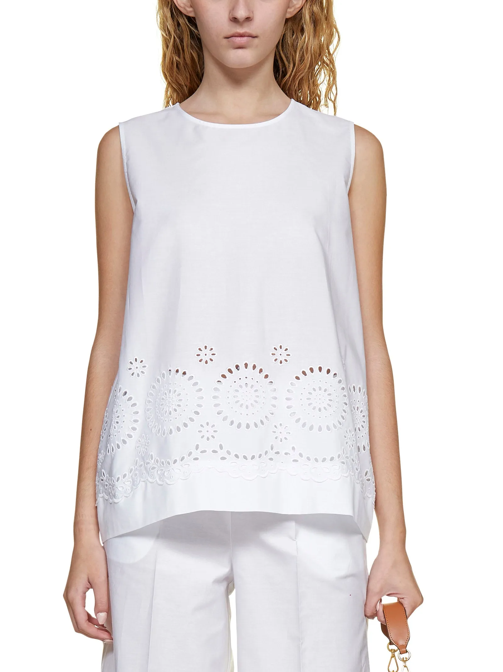 P.A.R.O.S.H. Crewneck Sleeveless Top
