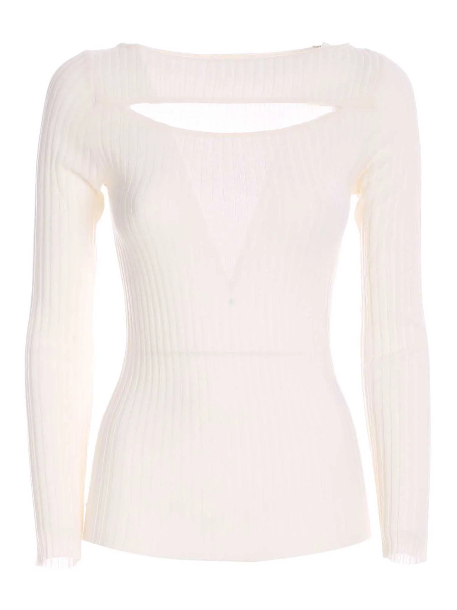 P.A.R.O.S.H. Cut-Out Detailed Knitted Top