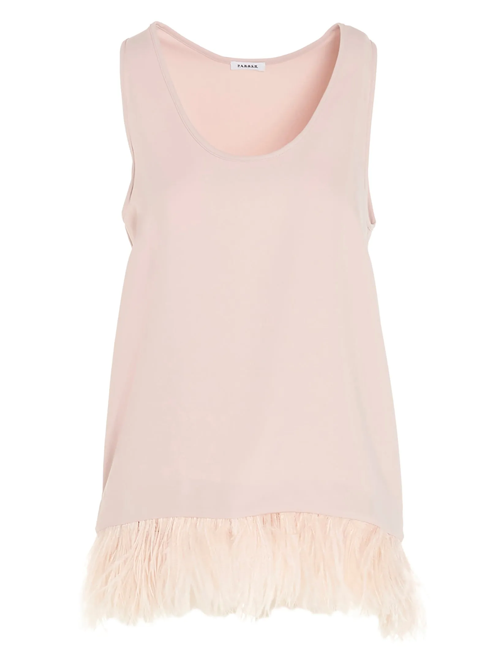 P.A.R.O.S.H. Embellished Scoop Neck Top