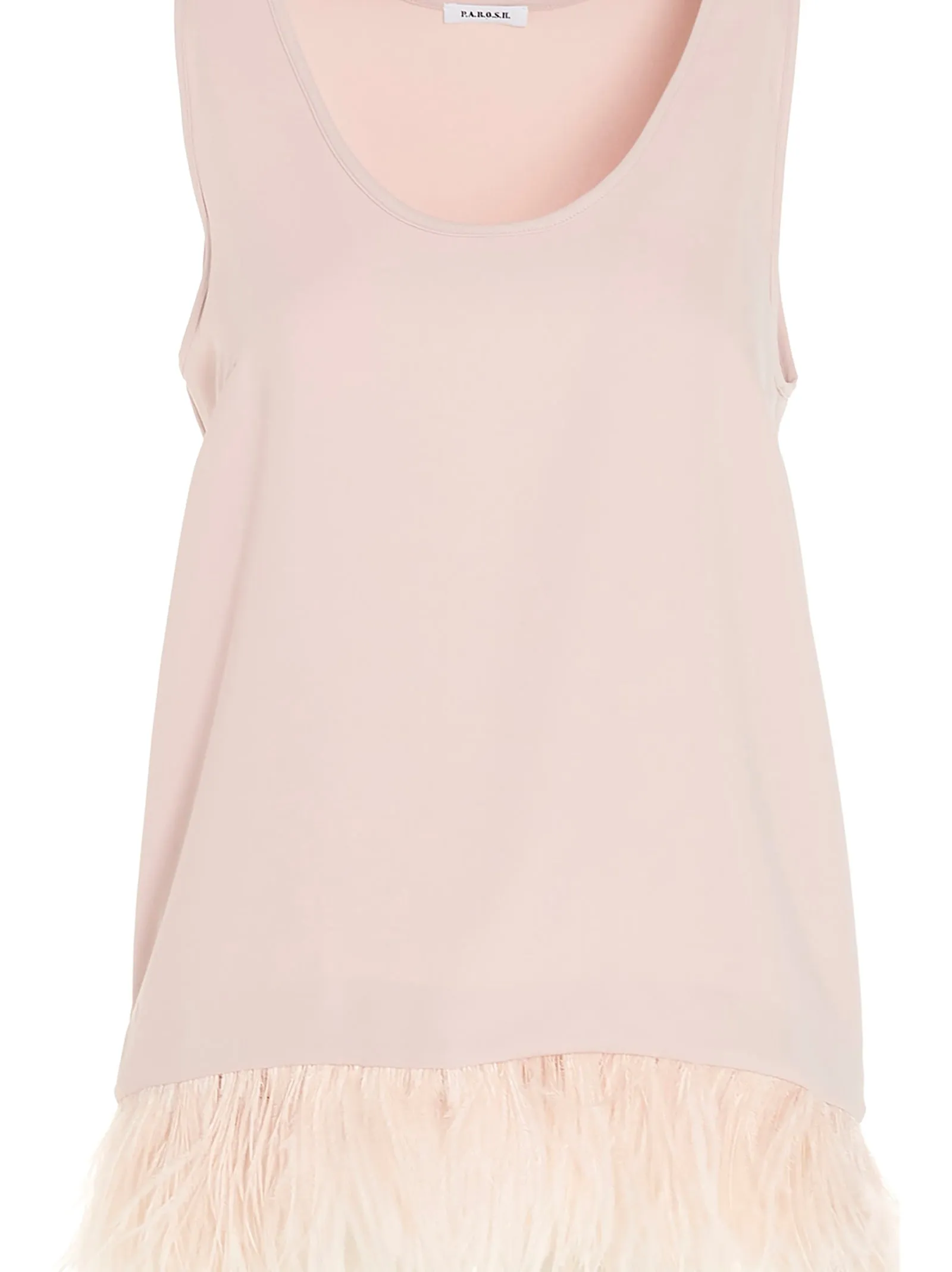 P.A.R.O.S.H. Embellished Scoop Neck Top