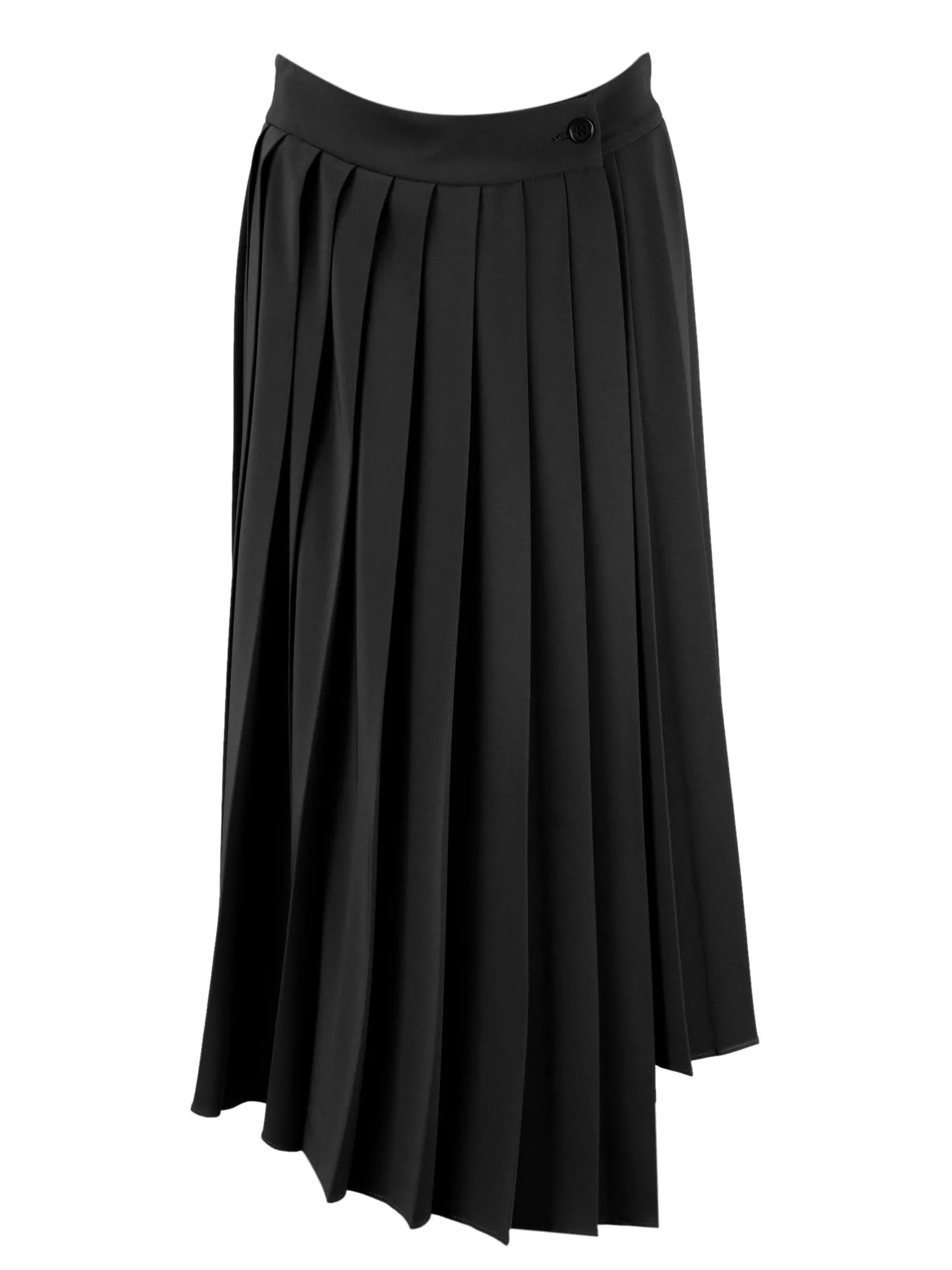 P.A.R.O.S.H. High Waist Asymmetric Pleated Skirt