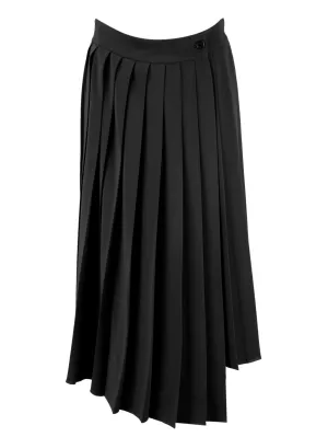 P.A.R.O.S.H. High Waist Asymmetric Pleated Skirt