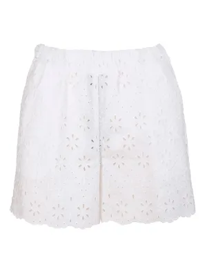 P.A.R.O.S.H. High-Waisted Embroidered Shorts
