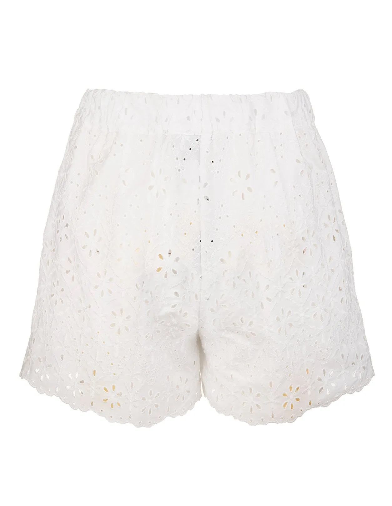 P.A.R.O.S.H. High-Waisted Embroidered Shorts