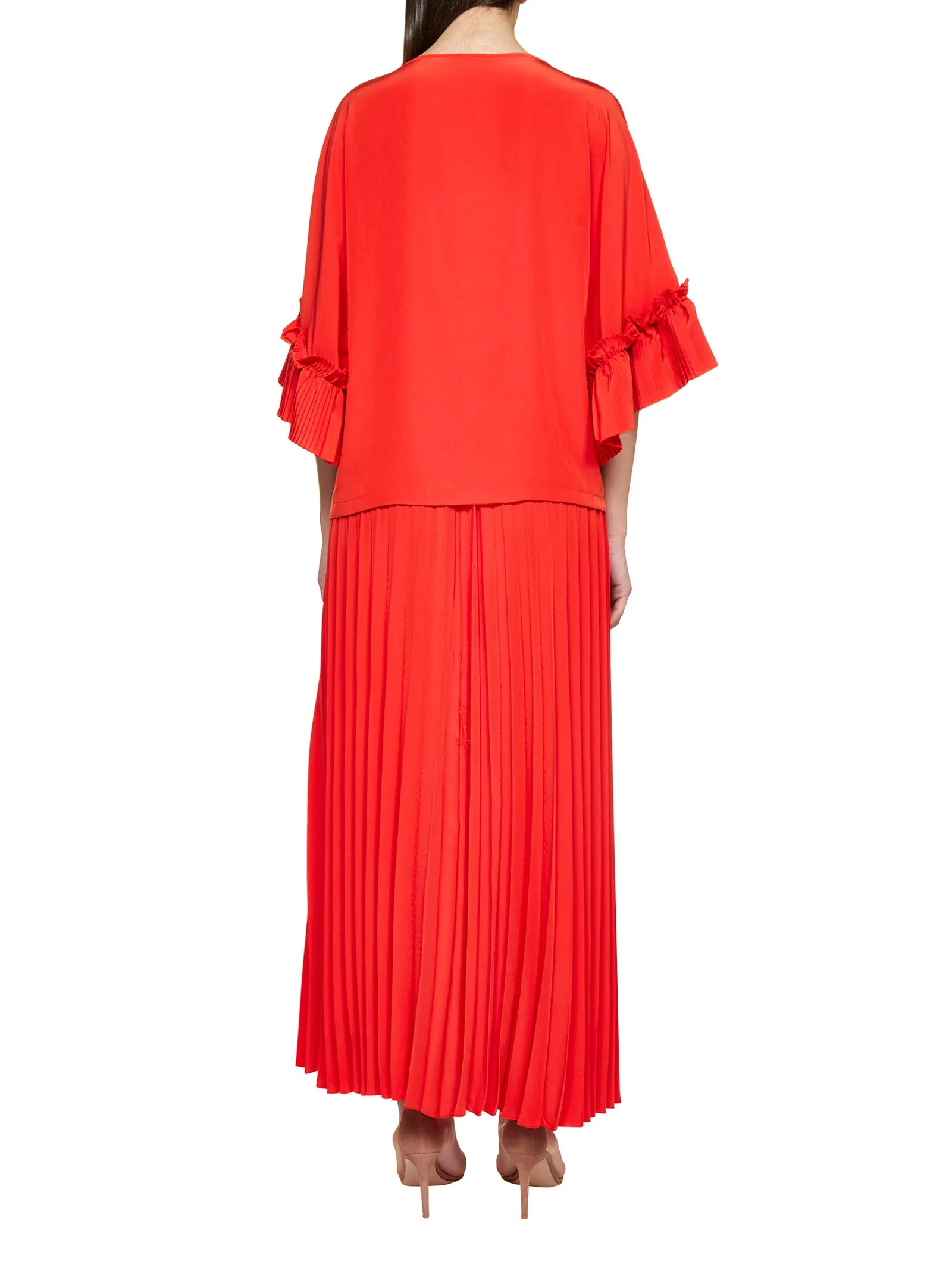 P.A.R.O.S.H. Pleated Maxi Skirt
