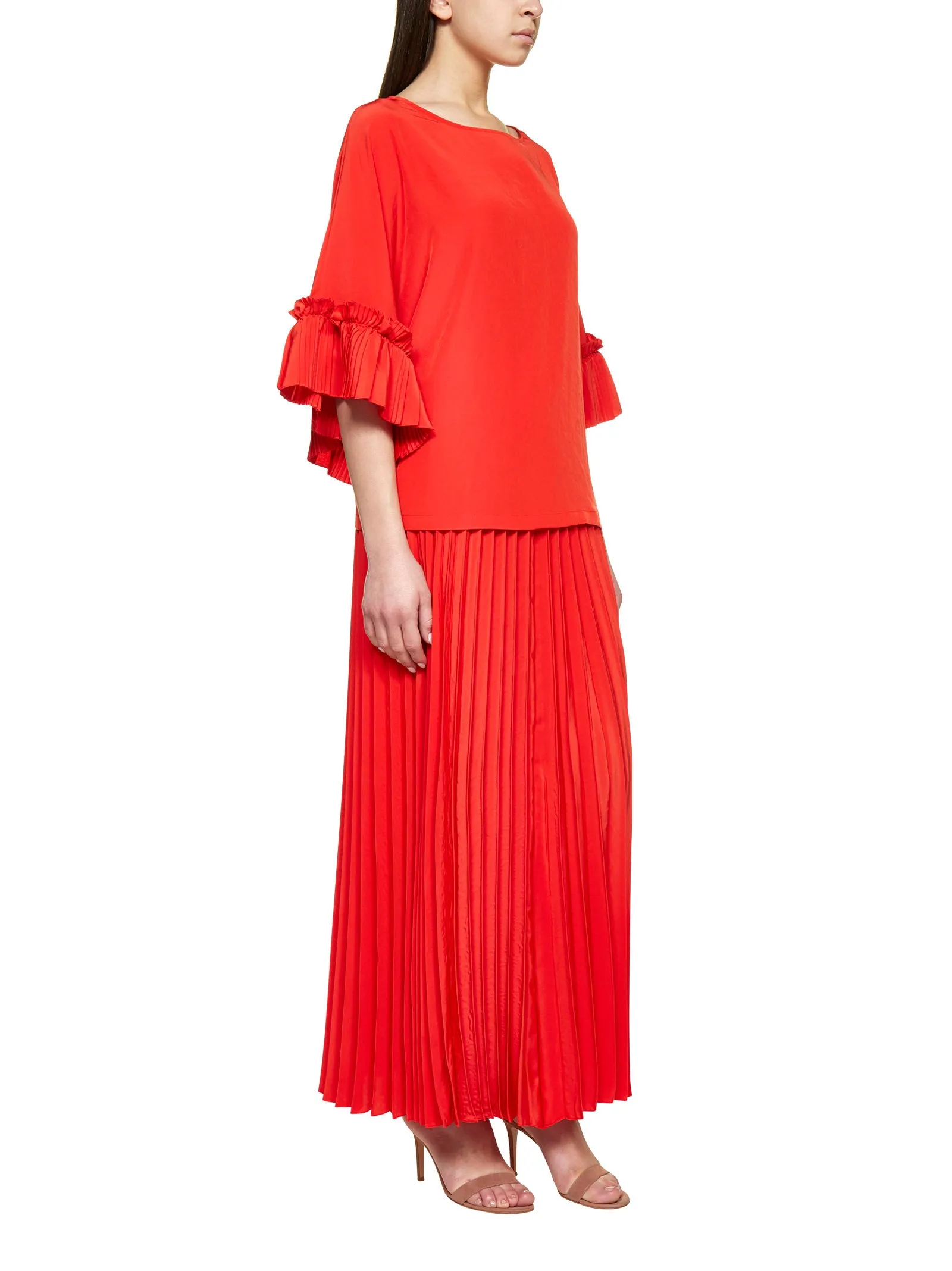 P.A.R.O.S.H. Pleated Maxi Skirt