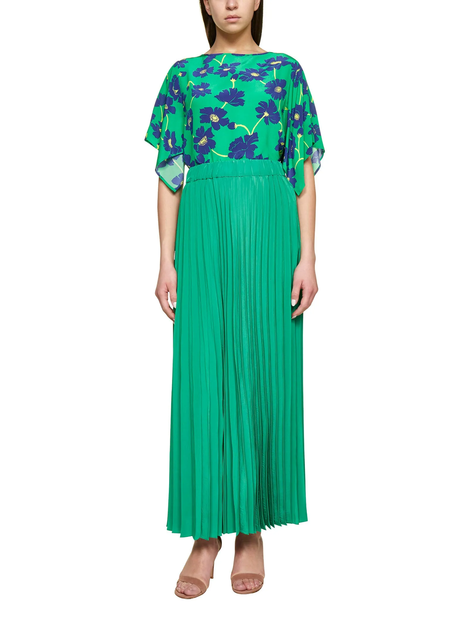 P.A.R.O.S.H. Pleated Maxi Skirt