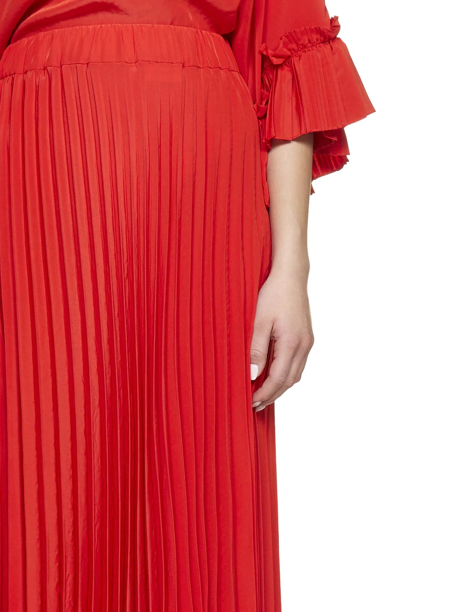 P.A.R.O.S.H. Pleated Maxi Skirt