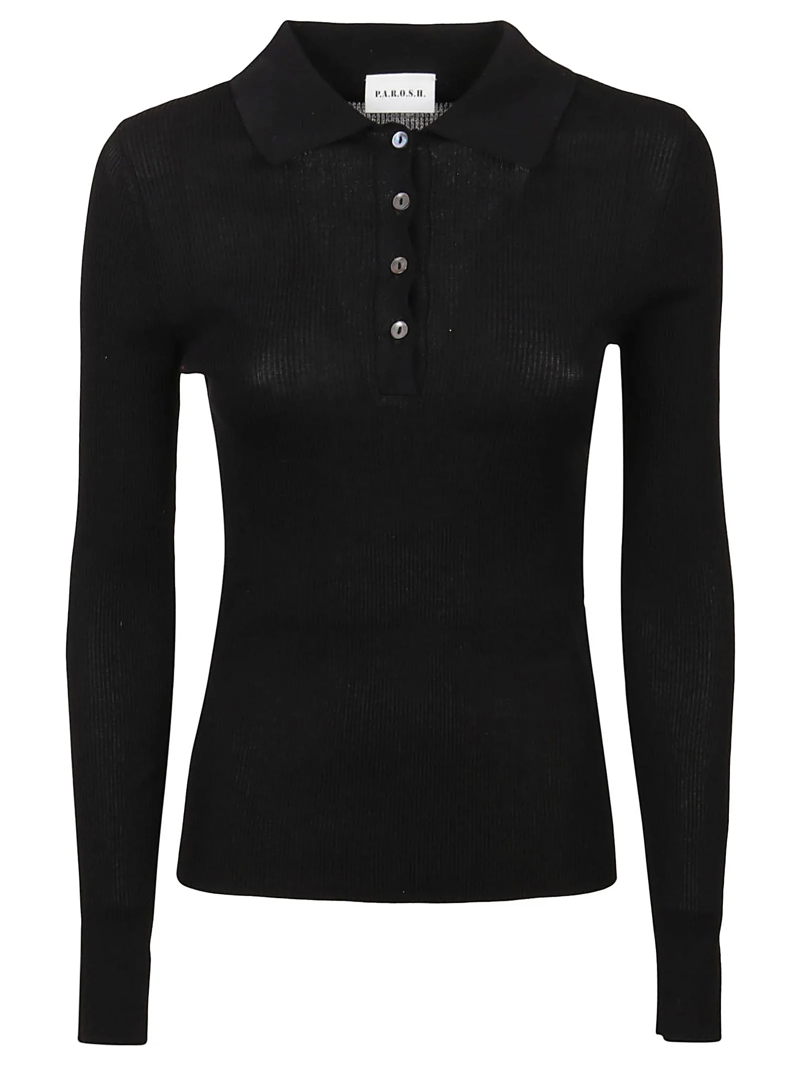 P.A.R.O.S.H. Polo Collar Knit Top