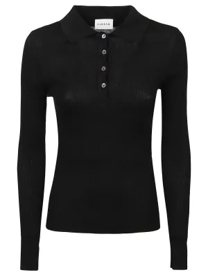 P.A.R.O.S.H. Polo Collar Knit Top