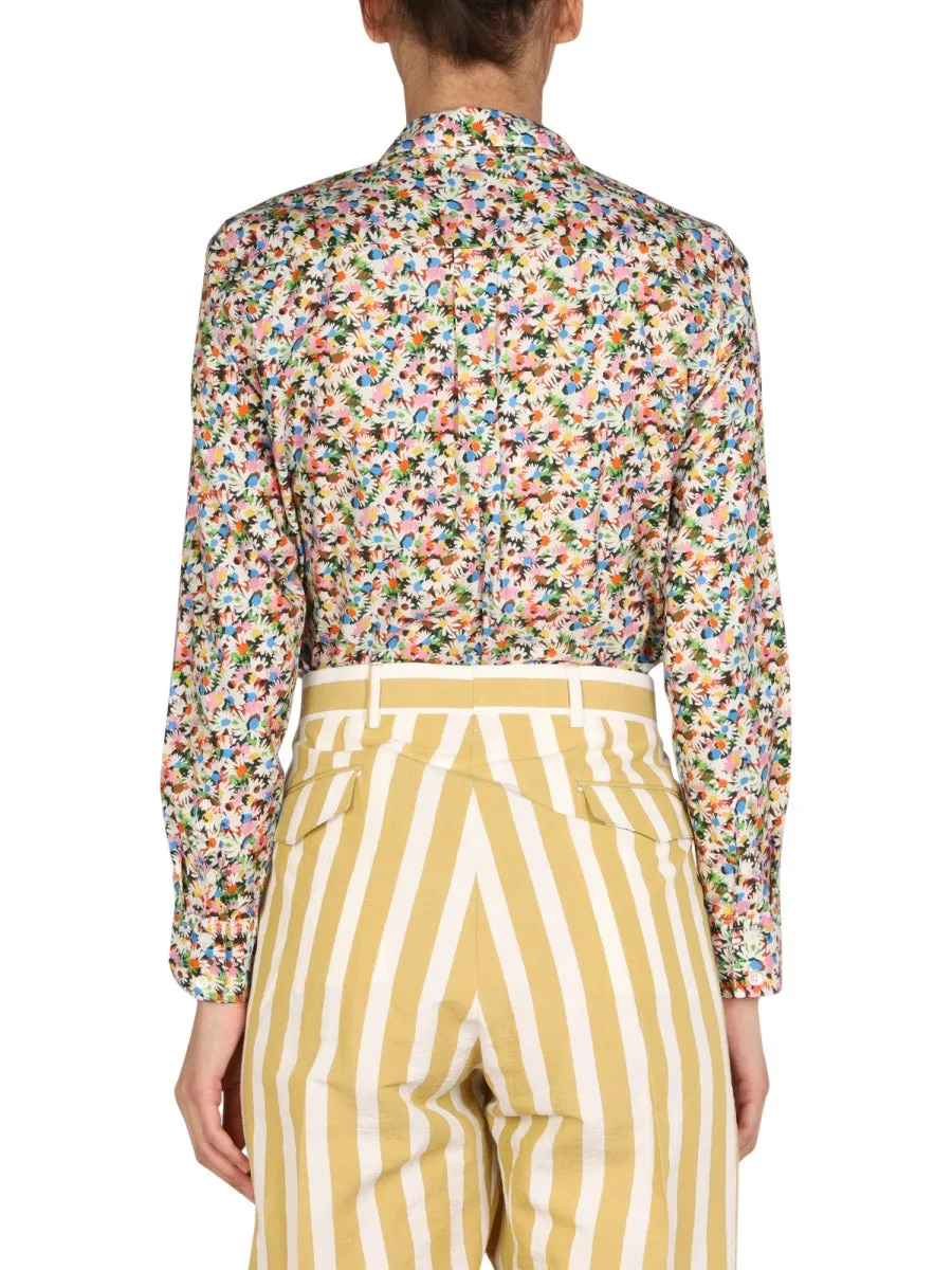Paul Smith Floral Pattern Buttoned Shirt