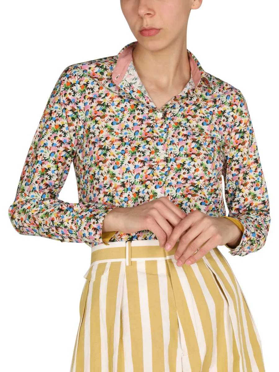 Paul Smith Floral Pattern Buttoned Shirt