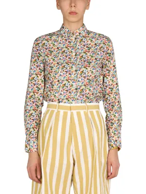 Paul Smith Floral Pattern Buttoned Shirt