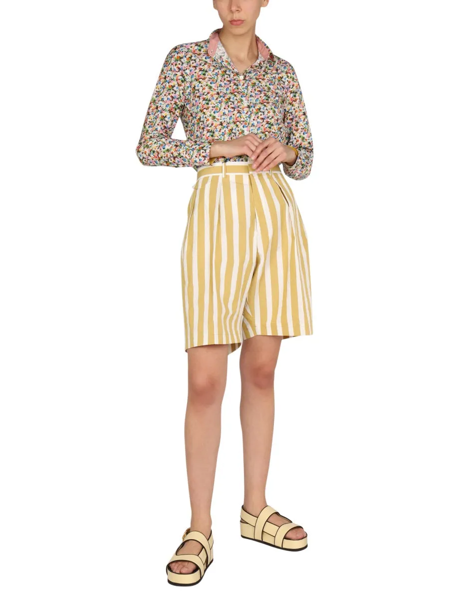 Paul Smith Floral Pattern Buttoned Shirt