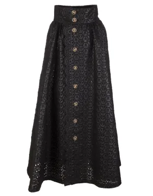 Philipp Plein Monogram Patterned Maxi Skirt