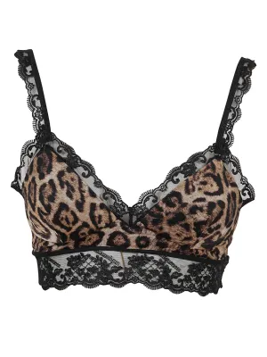 Pinko Animal Printed Bralette Top