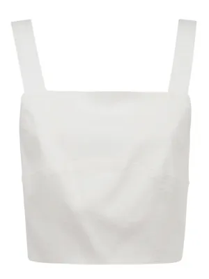 Pinko Back Zipped Sleeveless Top