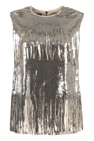 Pinko Crostata Sequin Embellished Top