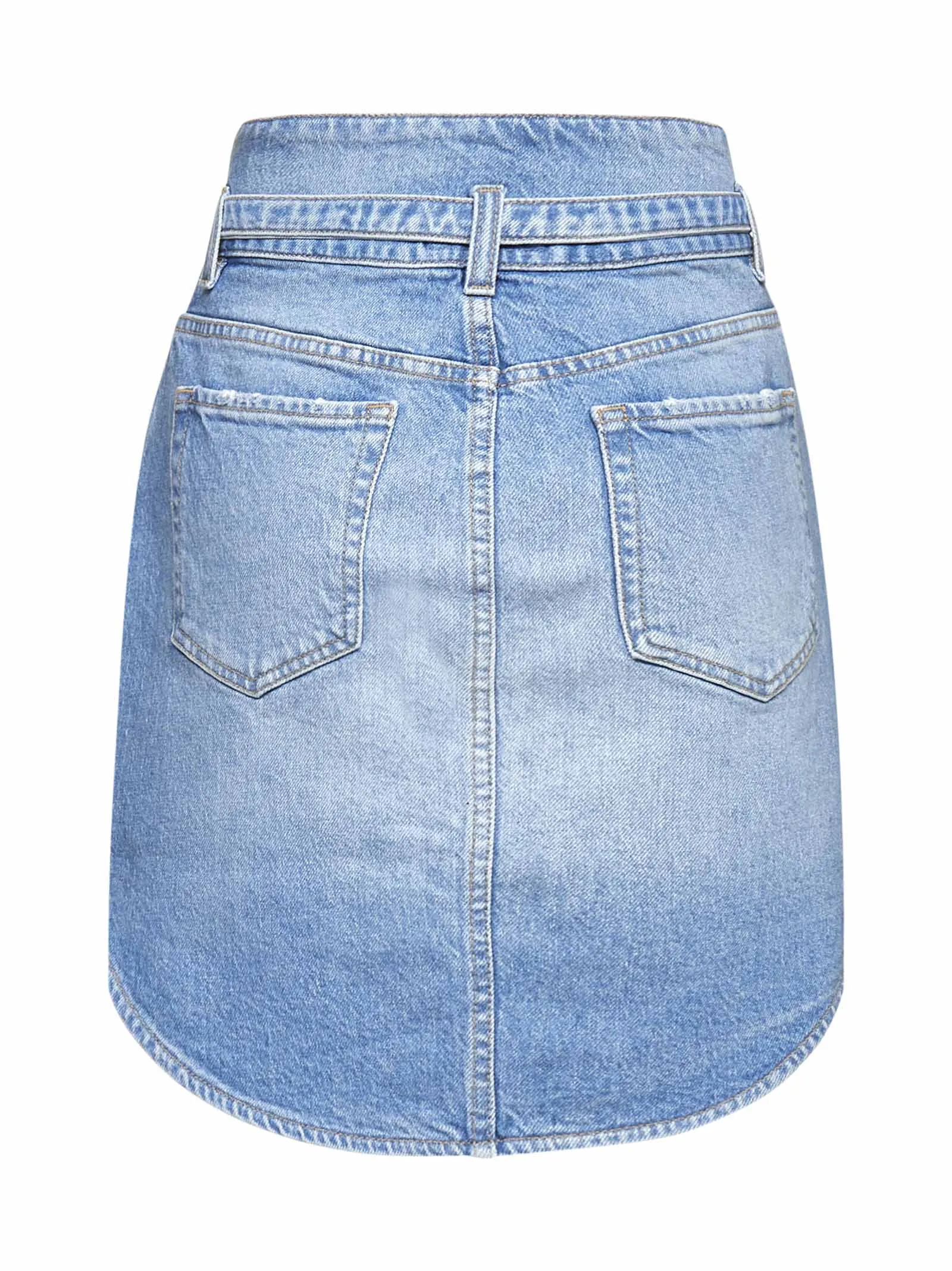 Pinko High Waist Denim Skirt