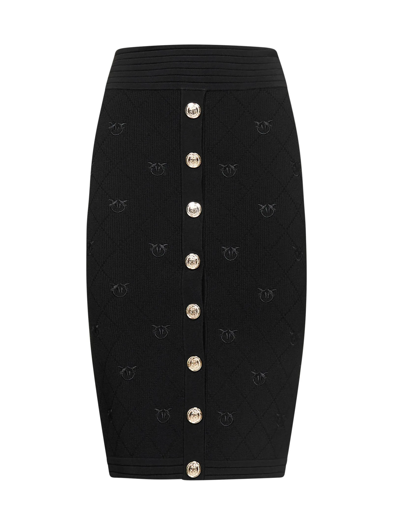 Pinko High Waist Knit Pencil Skirt