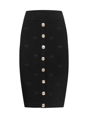Pinko High Waist Knit Pencil Skirt