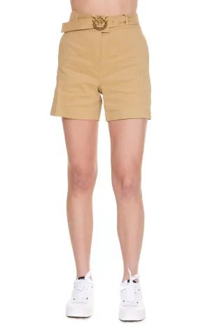 Pinko High Waist Straight Cut Shorts