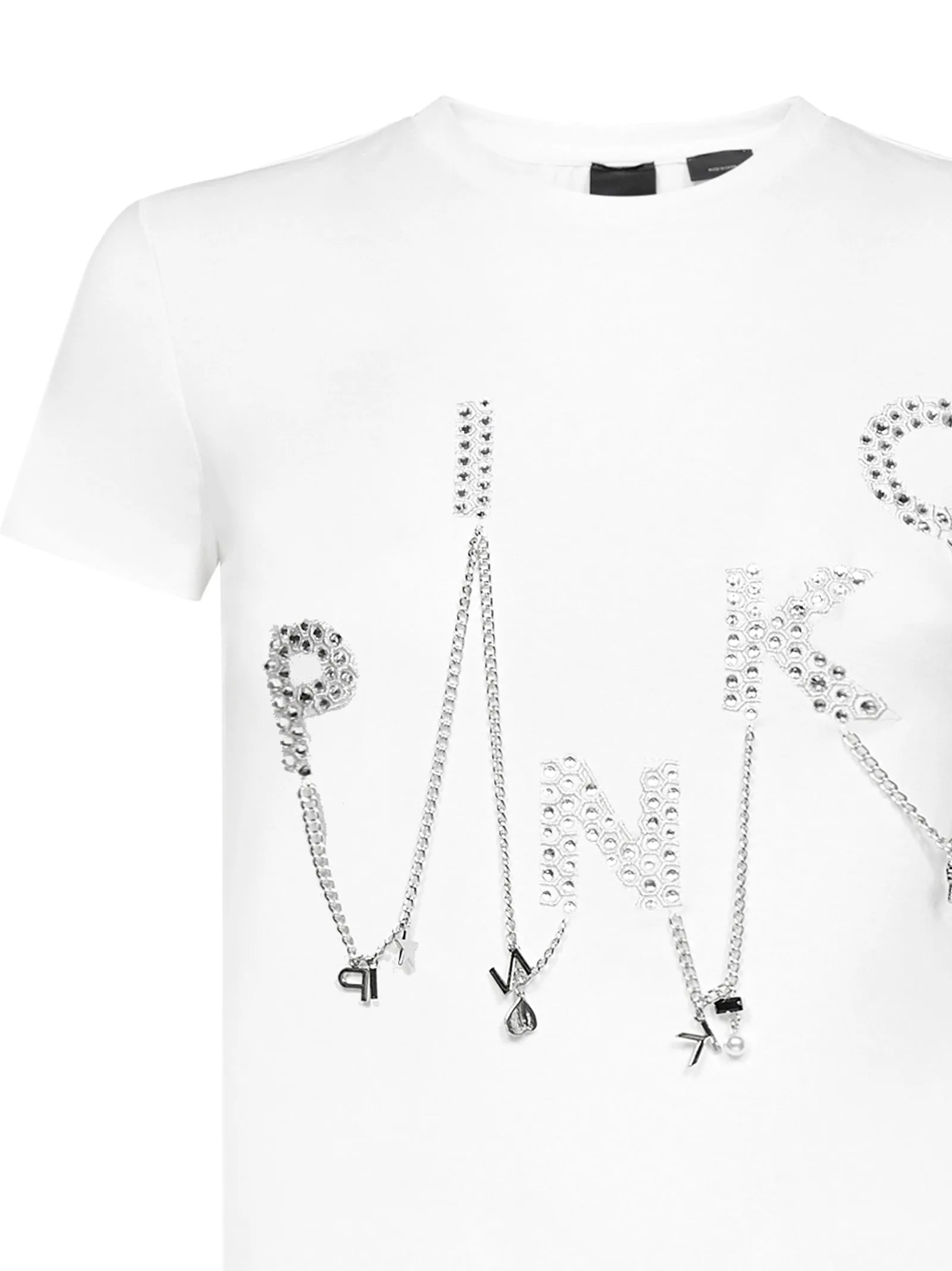 Pinko Logo Embellished Crewneck T-Shirt