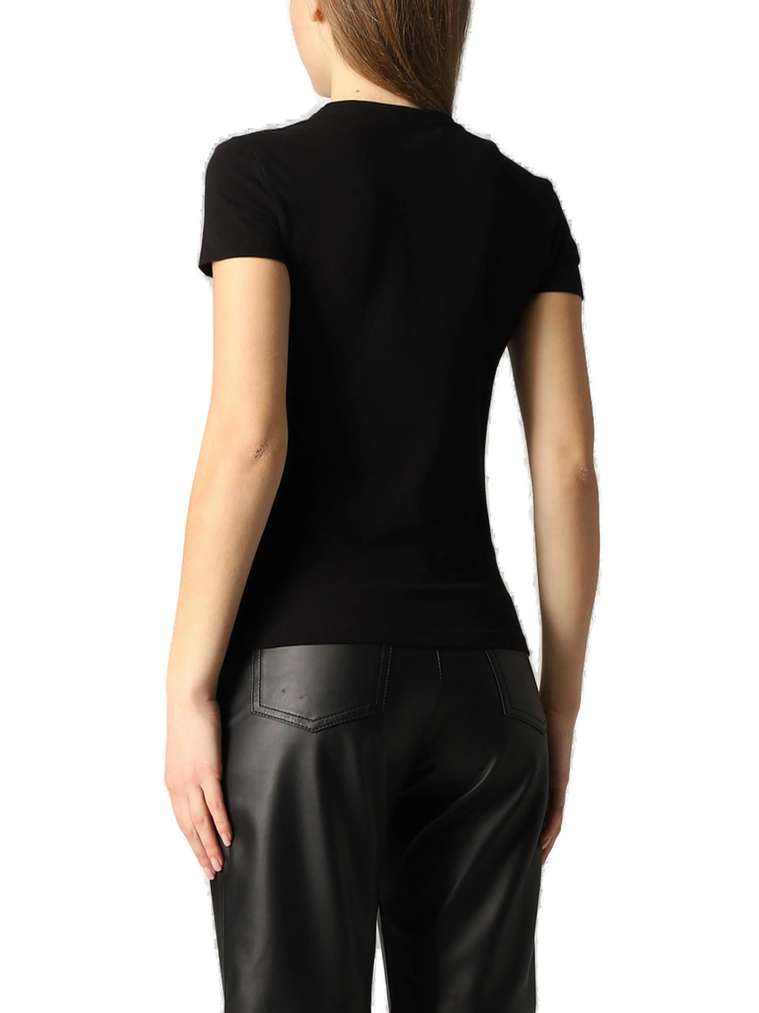 Pinko Logo Embellished Crewneck T-Shirt