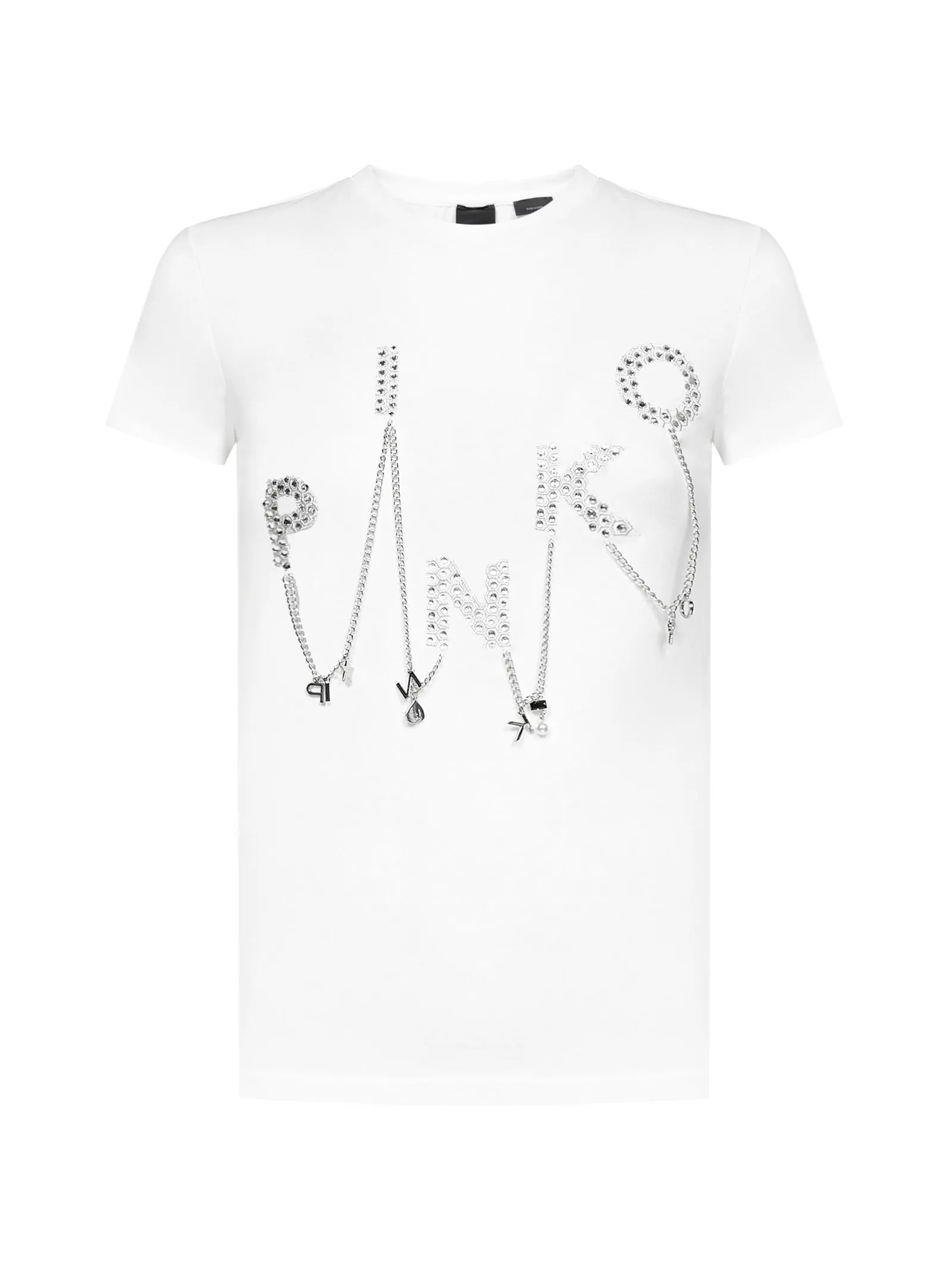 Pinko Logo Embellished Crewneck T-Shirt