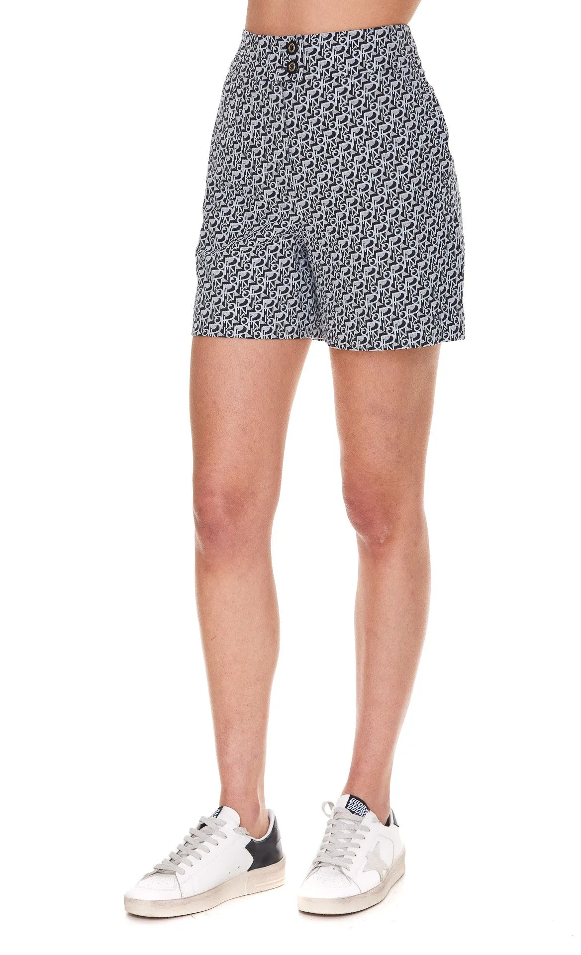 Pinko Monogram Printed Shorts