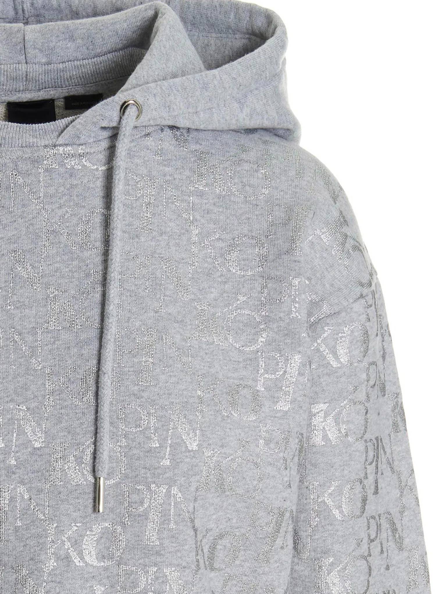 Pinko Mugglio Allover Logo Detailed Hoodie