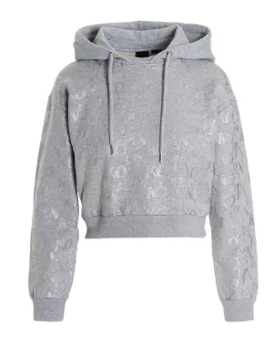Pinko Mugglio Allover Logo Detailed Hoodie